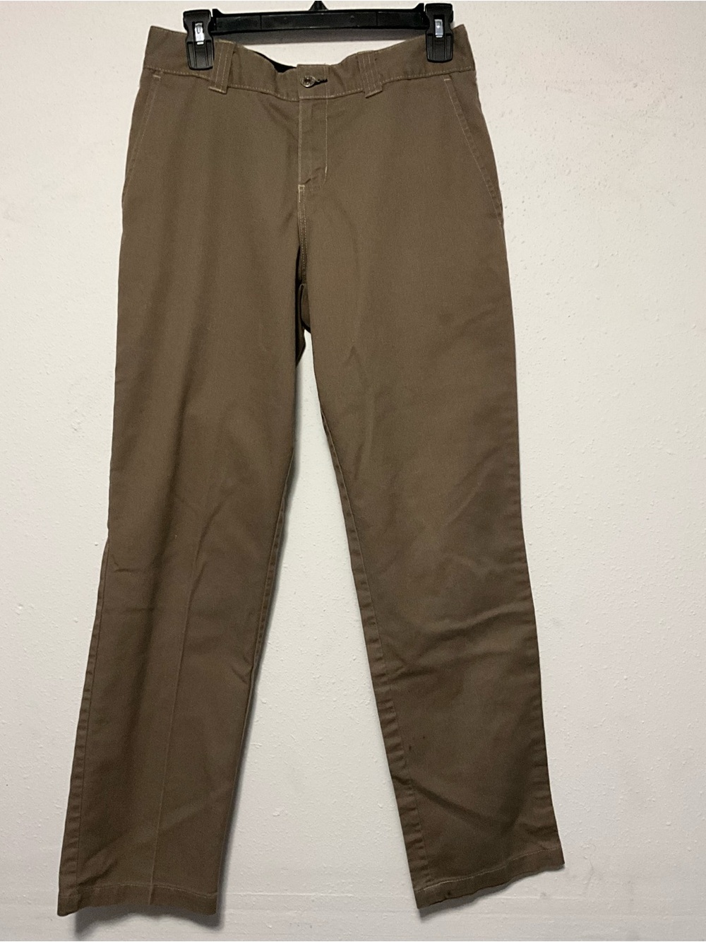 Dickies Skateboarding Mens Slim Fit FLEX Chino Work Pants Tan Brown 30